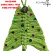 FREE Macrame Christmas Tree pattern, Feather style ornament