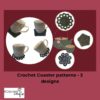 Flower Hexagon crochet coaster PDF pattern, Easy crochet PDF for Beginner, - Image 4