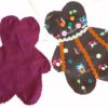 Gingerbread Garland sewing pattern, Festive bunting wall decor - Image 6