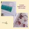Left handed crochet kit with booklet for beginner’s, Granny square PDF - Image 5