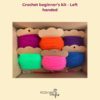 Left handed crochet kit with booklet for beginner’s, Granny square PDF - Image 3