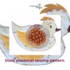 Duck Placemat sewing pattern, Make your own high tea table decorations - Image 4