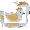 Duck Placemat sewing pattern, Make your own high tea table decorations - Image 6