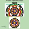 Circular Crochet festival Mandala pattern, Round wall art - Image 5