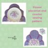 Floral Placemat and Coaster sewing pattern, Spring time decorations