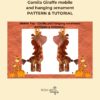 Giraffe felt easy sewing pattern, Soft Baby mobile toy gift DIY - Image 4