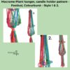 Double macrame cacti holder PDF, Outdoor Tealight macrame holder - Image 3