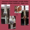 Urban concrete cacti holders macrame 2 PDFs, Quirky home lover's gift