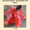 Pumpkin 3D centrepiece macrame pattern, with bunting - Image 5