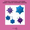 Felt Star Garland, Sew your own felt garland, Easy beginners PDF