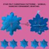 Felt Star Garland, Sew your own felt garland, Easy beginners PDF - Image 3