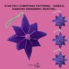 Felt Star Garland, Sew your own felt garland, Easy beginners PDF - Image 2