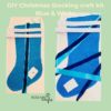 DIY Christmas Stocking craft kit, Make your own stocking - floral