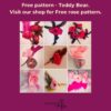 Teddy Bear, Memory Bear Free Pattern, Baby shower gift - Image 4