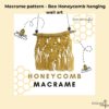 Honeycomb Macrame Wall hanging pattern, Wedding decor - Image 2