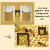 Honeycomb Macrame Wall hanging pattern, Wedding decor - Image 5