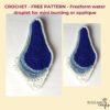 FREE Water Droplet Crochet pattern, Freeform easy crochet - Image 2