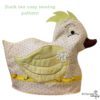 Duck teapot cover sewing pattern, Bridal shower high tea decor