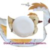 Duck Placemat sewing pattern, Make your own high tea table decorations - Image 3