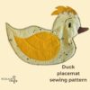 Duck Placemat sewing pattern, Make your own high tea table decorations