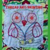 Owl Embroidery applique thread art easy design, Woodland nursery decor - Image 5