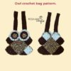 Owl easy crochet bag pattern, Woodland lover gift - Image 2
