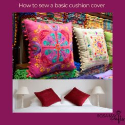 Create your own cushion cover - Free tutorial