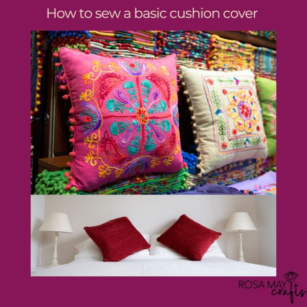 Create your own cushion cover - Free tutorial